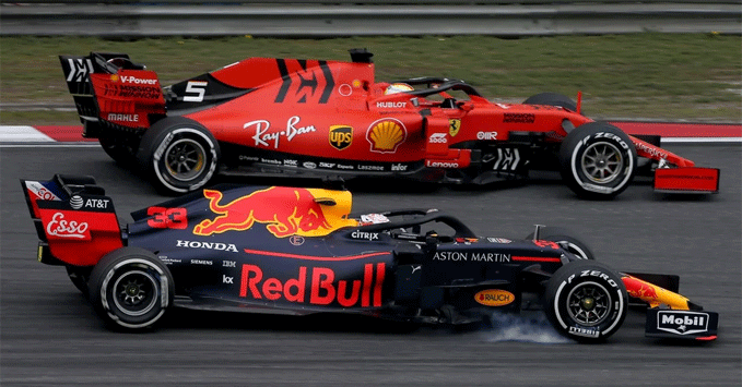Ferrar y Red bull