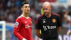 Cristiano y Ten Hag futbol